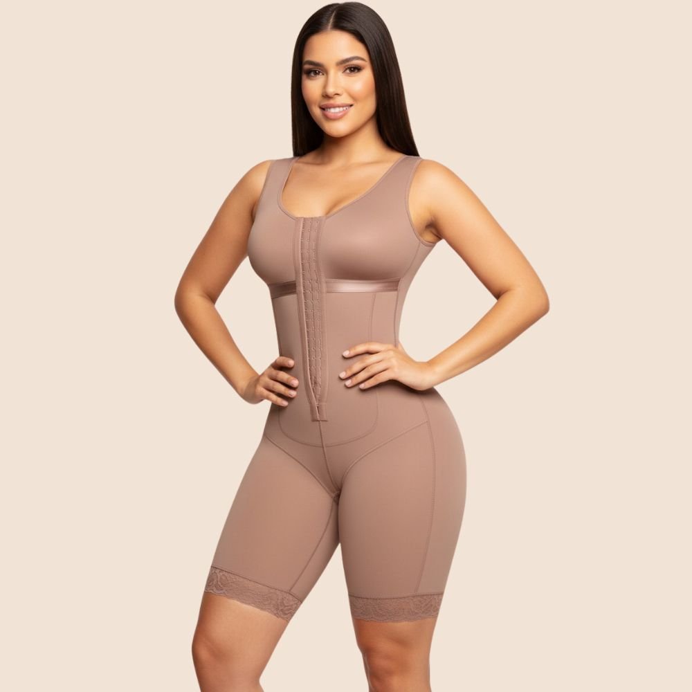 Extreme Tummy Control Shapewear Bodysuit Beige - Image 3