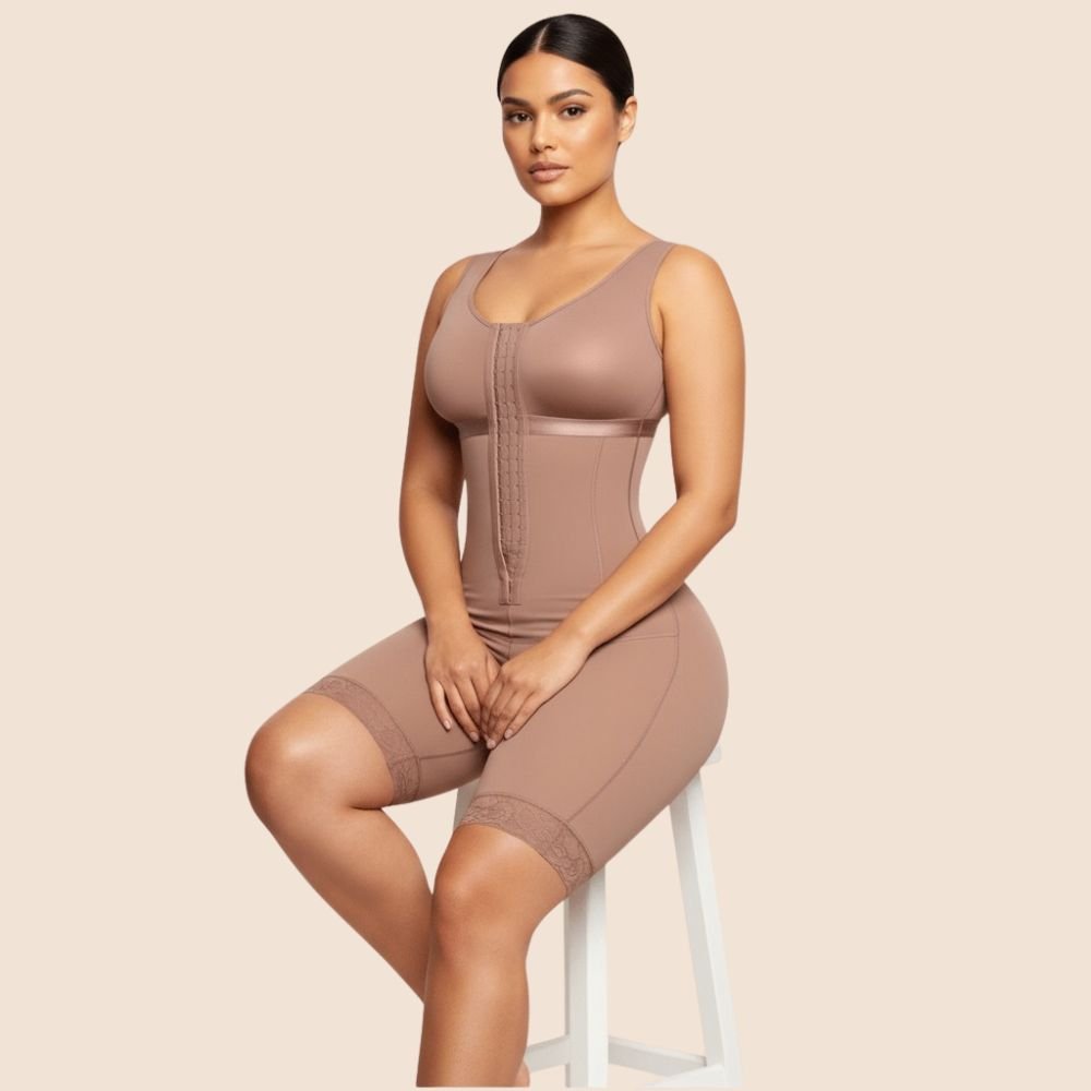 Extreme Tummy Control Shapewear Bodysuit Beige - Image 2