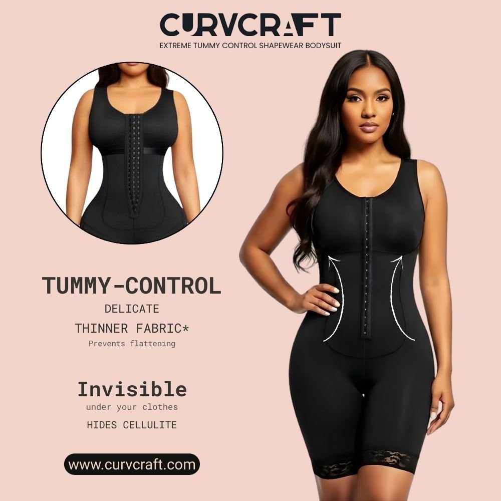 Extreme Tummy Control Shapewear Bodysuit Beige - Image 10