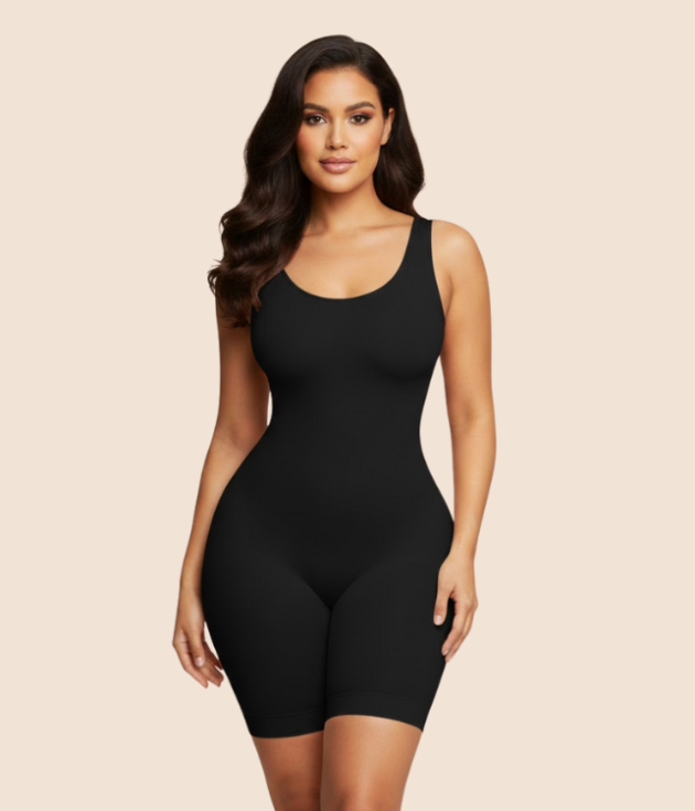 Extreme Seamless Shapewear Bodysuit Black