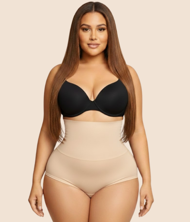 Extreme High-Waist Bodyshaper Panties Beige